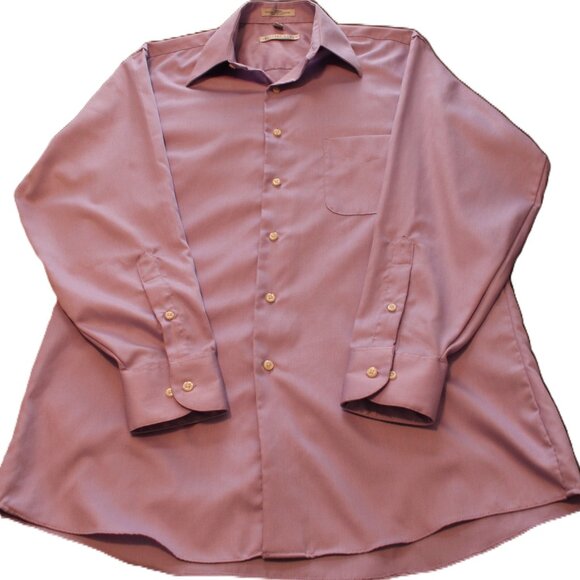 Geoffrey Beene Buttoned-down Long-sleeved Dress Shirt, Lavender, Men's size Med - Picture 1 of 3